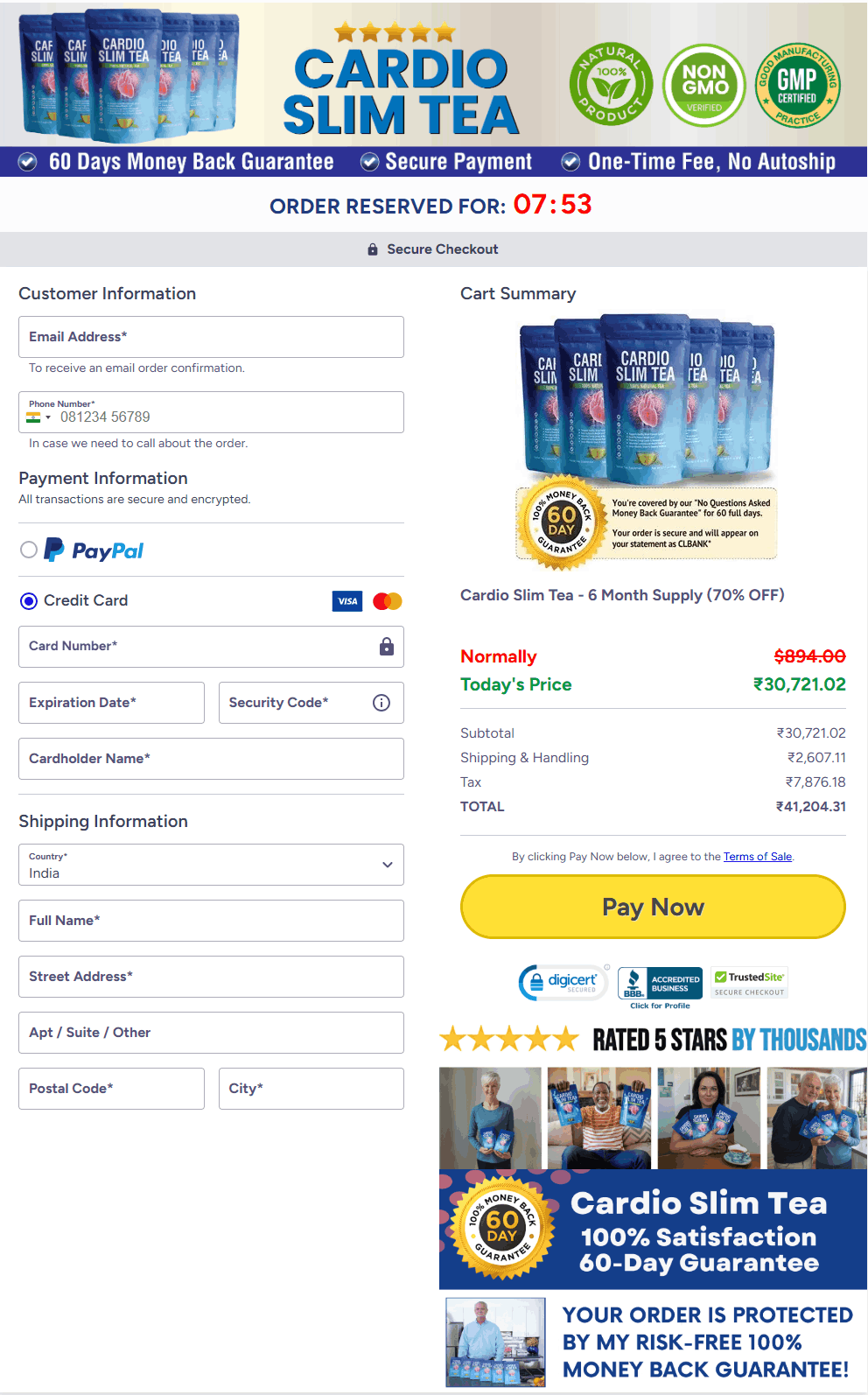 cardioslimtea-order-page